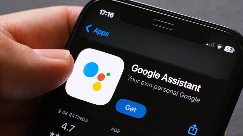 Google Assistant shown on the iOS App Store