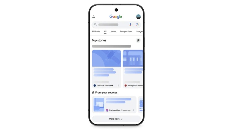 The Preferred Sources Labs experiment in Google Search.