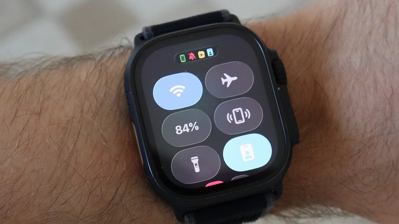 Close-up shot of Apple Watch on a wrist