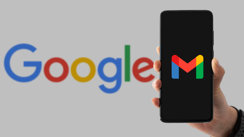 the Gmail symbol on an Android smartphone