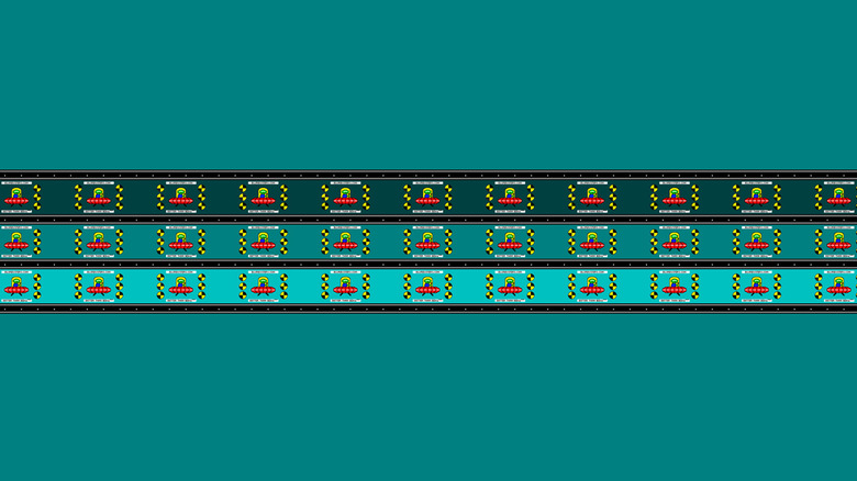 A screenshot of the UFO test for ghosting in fullscreen