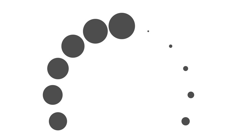 Loading ring on white background