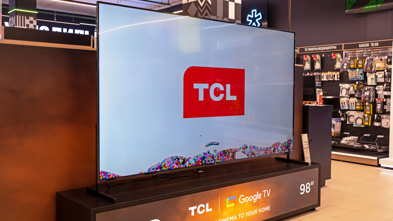 TCL TV display