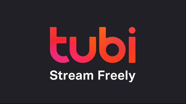 Tubi logo on a black background