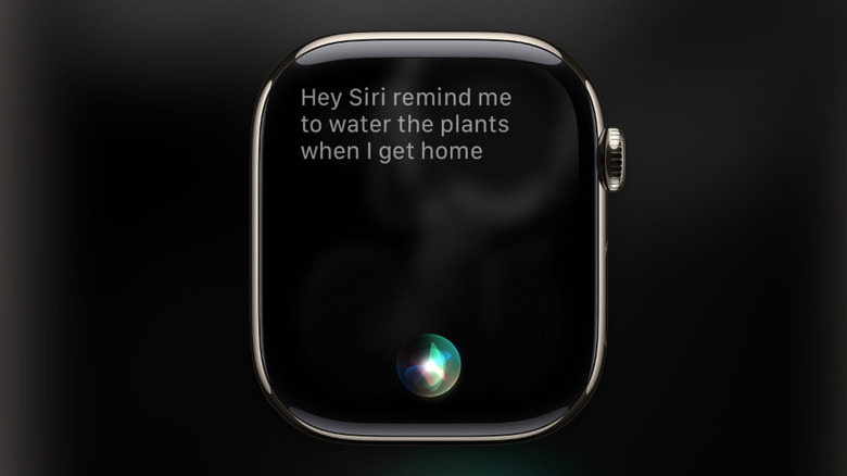 Using Hey Siri trigger word to interact with Siri on the Apple Watch.