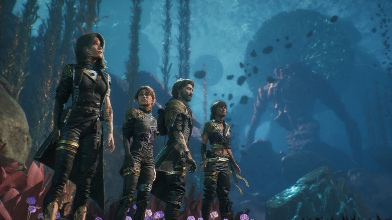 The party underwater in Clair Obscur: Expedition 33