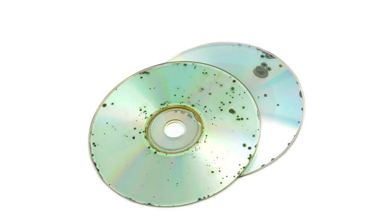Discs with mold spots.