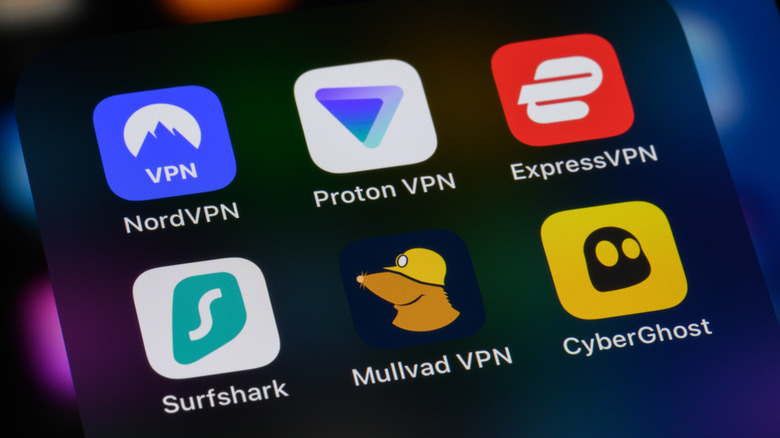 VPN apps on an iPhone.
