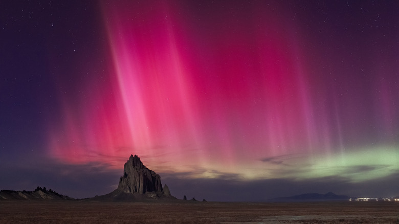 Aurora borealis in New Mexico