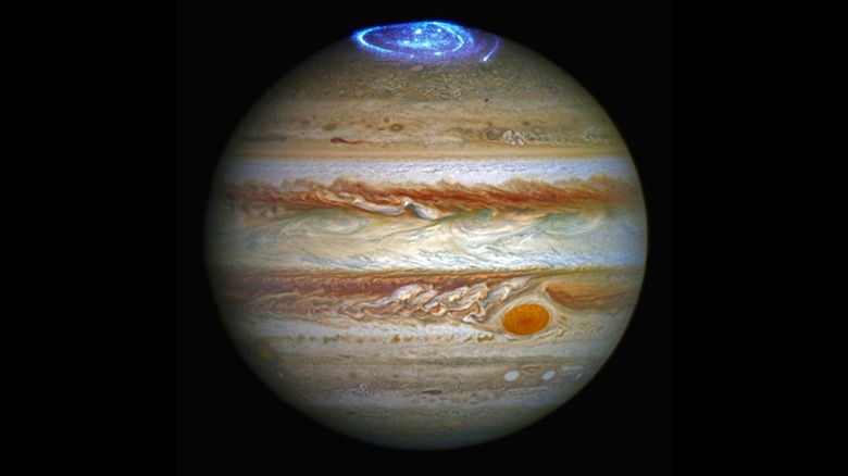Aurora seen on Jupiter