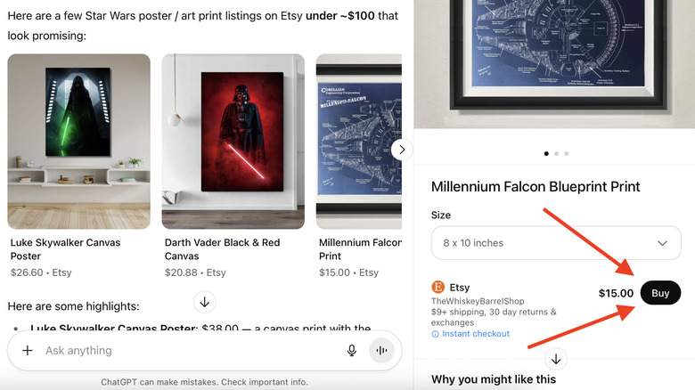 A screenshot of the Instant Checkout Buy button.