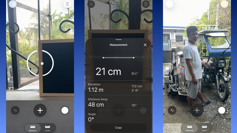 Using LiDAR-powered features on Measure in iPhone