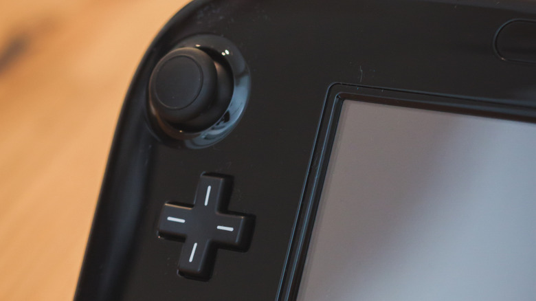 closeup of a wii u gamepad