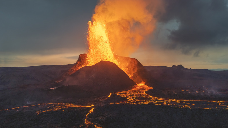 Volcanic eruption in Iceland