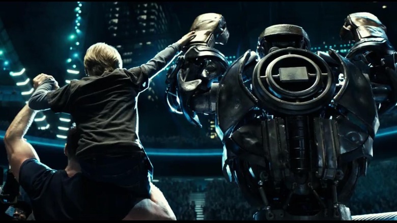 Hugh Jackman and Dakota Goyo in Real Steel