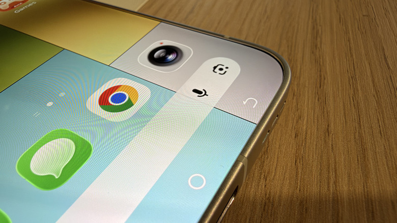 Close-up of the edges of the bezel-less Tecno concept phone
