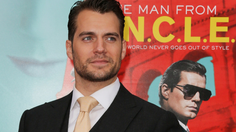 Henry Cavill promoting The Man from U.N.C.L.E. movie