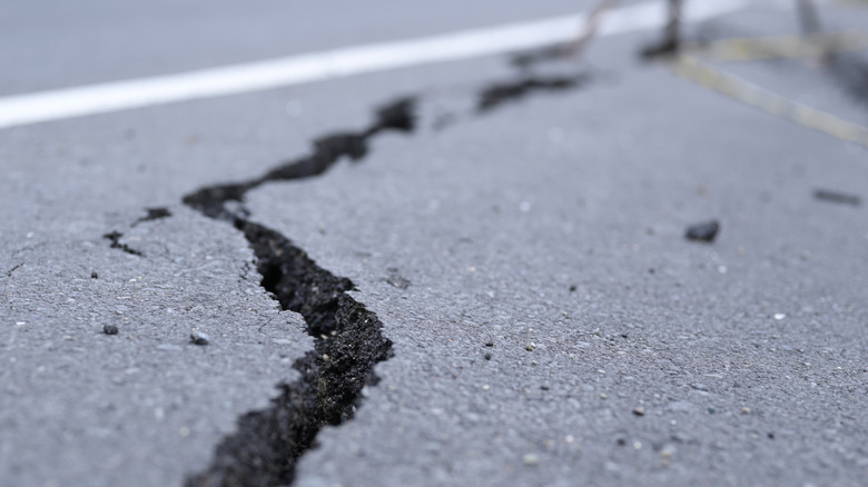 Cracked road