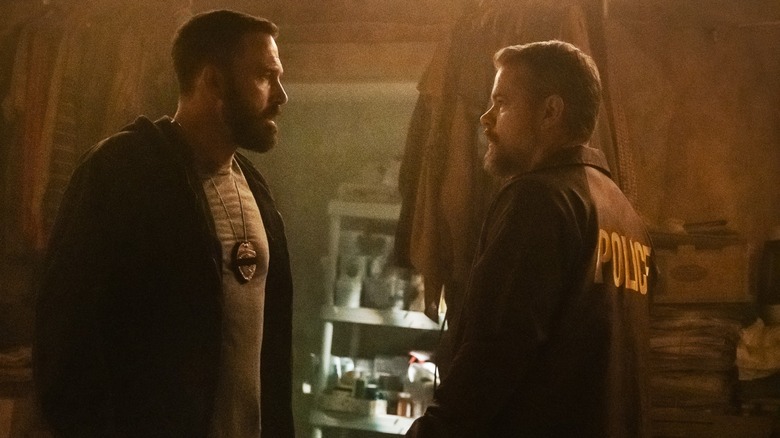 Ben Affleck and Matt Damon squaring off against each other in The Rip