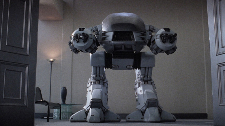 The ED-209 ready to attack in RoboCop