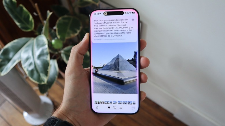 ChatGPT powering Apple Intelligence on iOS 26 for a Visual Intelligence query