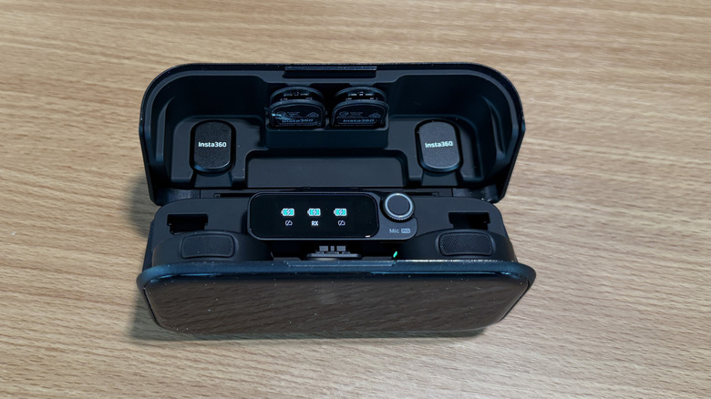 Insta360 Mic Pro on a table
