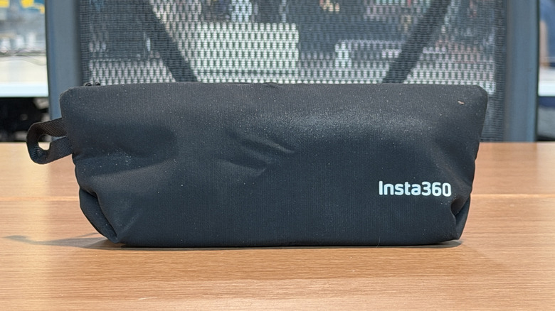 Insta360 Mic pouch on a table