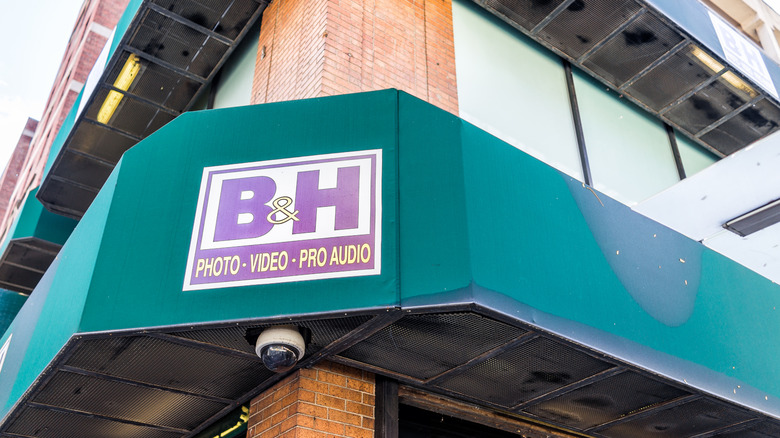 B&H Photo Video storefront in New York City