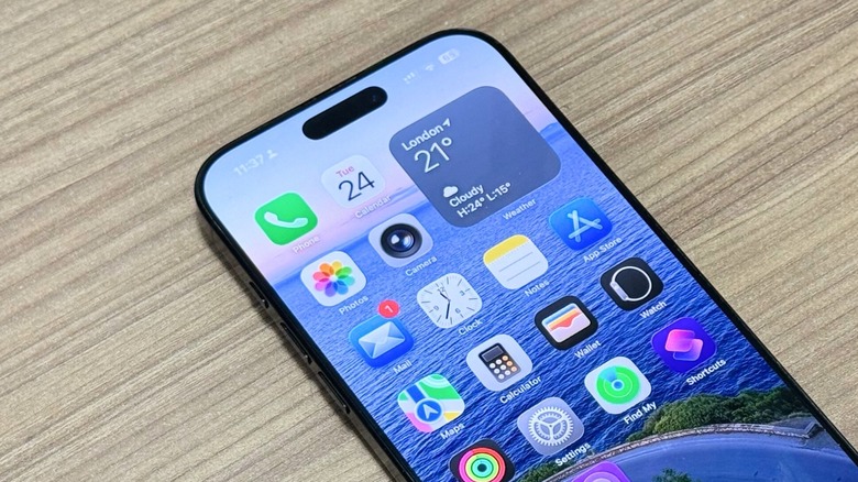 iOS 26 Home Screen on the iPhone 16 Pro Max