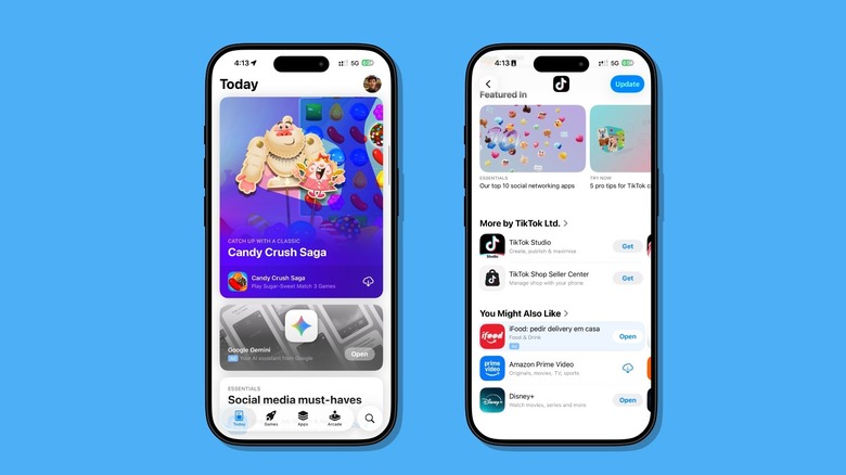 App Store screenshots on iPhone mockups