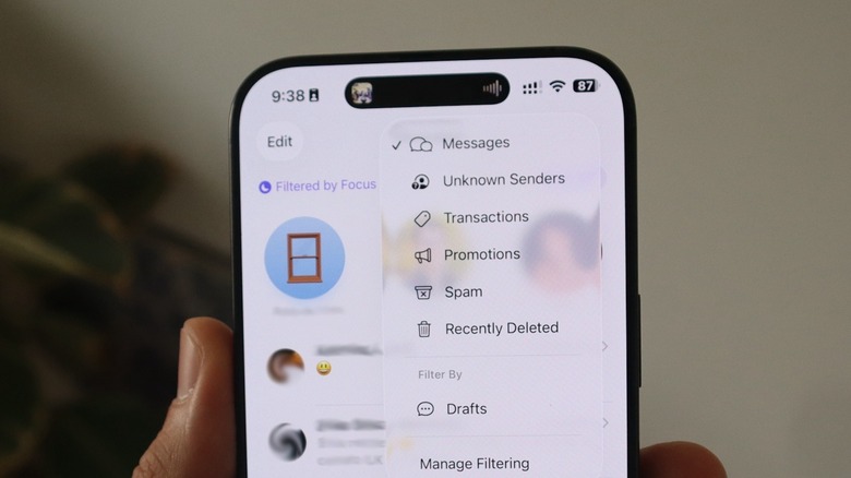 iMessage on an iPhone