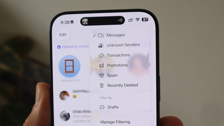 iOS 26 beta 7 adds a new Drafts filter to the Messages app