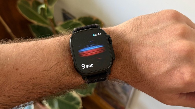 Apple Watch Ultra 2 with blood oxygen feature on