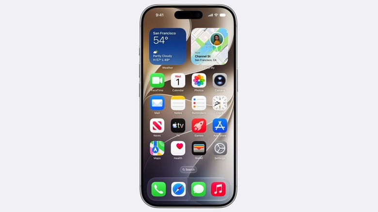 The iPhone home screen in iOS 27.