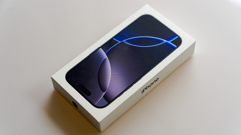 iPhone 16 Pro retail box.