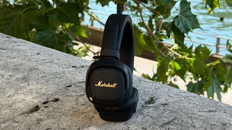 Marshall's headphones close-up shot