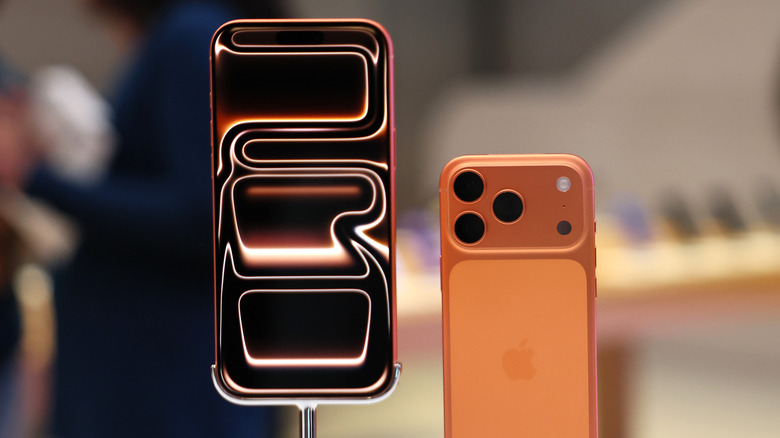 The iPhone 17 Pro Max on display.