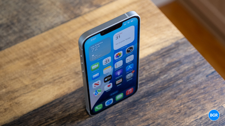 Top-down view of the iPhone 17e