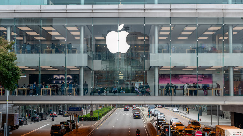 An Apple retail store in Hong Kong.