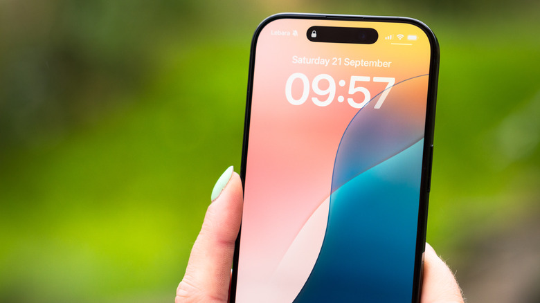 A close-up of the iPhone 16 Pro.