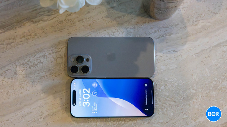 iPhone 16 Pro and 16 Pro Max on a table.