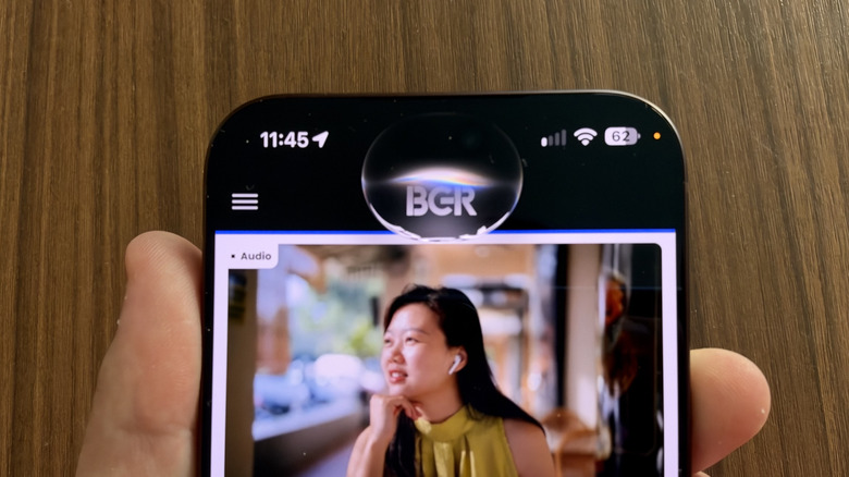 Close-up shot of Siri AI in use in iOS 27