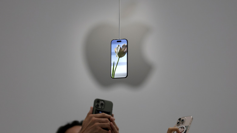 The iPhone 17 Pro on display after the launch event.
