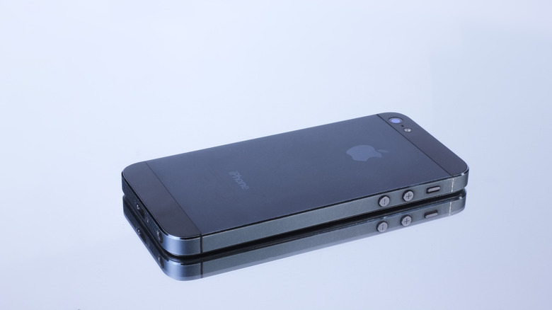 iPhone 5S on a white background