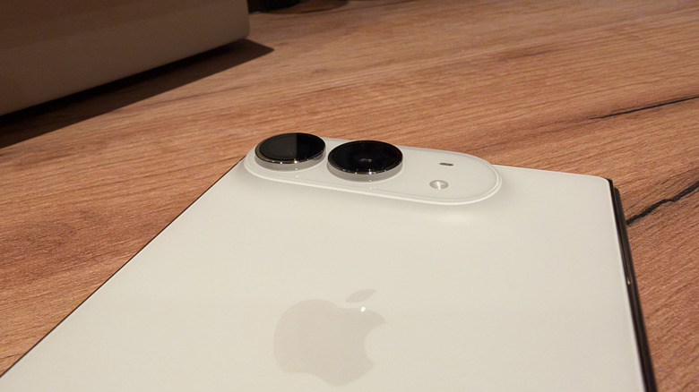 Close-up photo of the iPhone Duo's camera