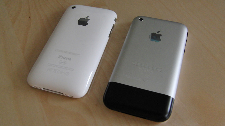 The first iPhone beside the iPhone 3G.