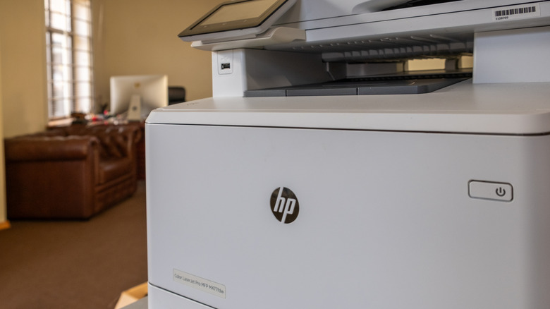 HP printer in an office
