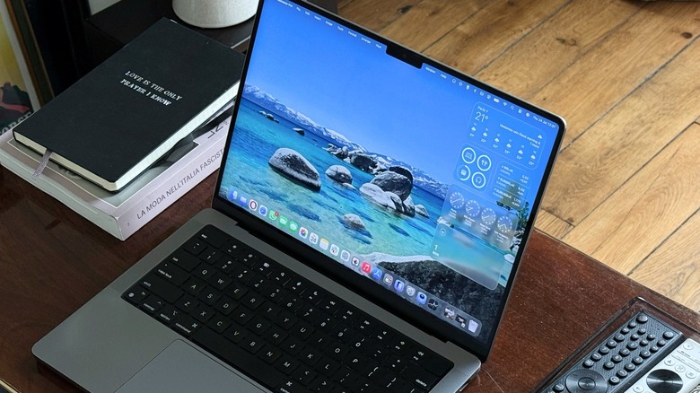 A MacBook Pro on a table