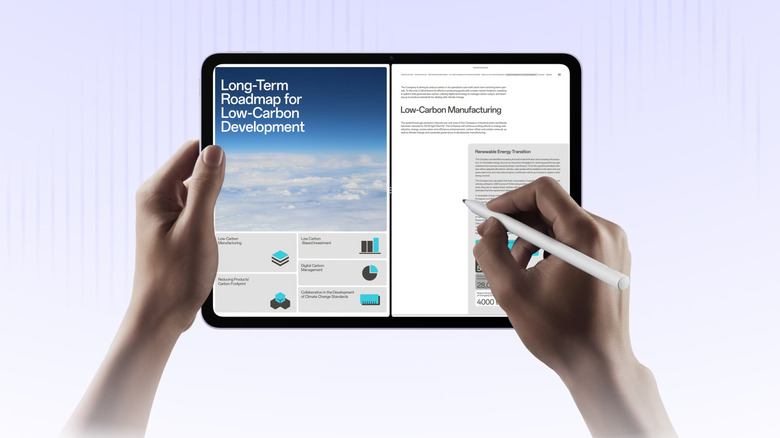 The OnePlus Pad Go 2, featuring the OnePlus Stylo 2 pen.