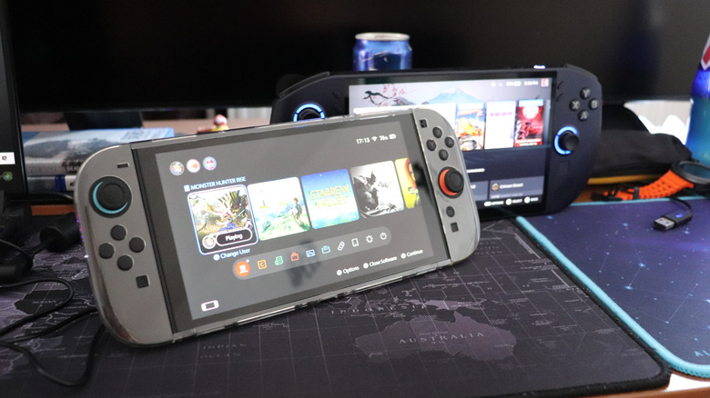 Nintendo Switch 2 and Lenovo Legion Go S side by side on a table